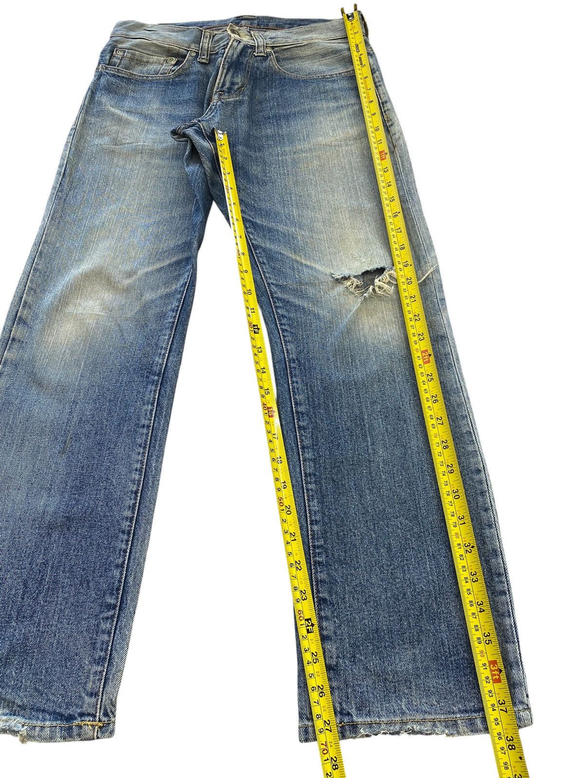 Japanese Brand Japanese Brand Faded Wash Ripped Style Straight Leg Jeans Size US 30 / EU 46 - 8 Thumbnail