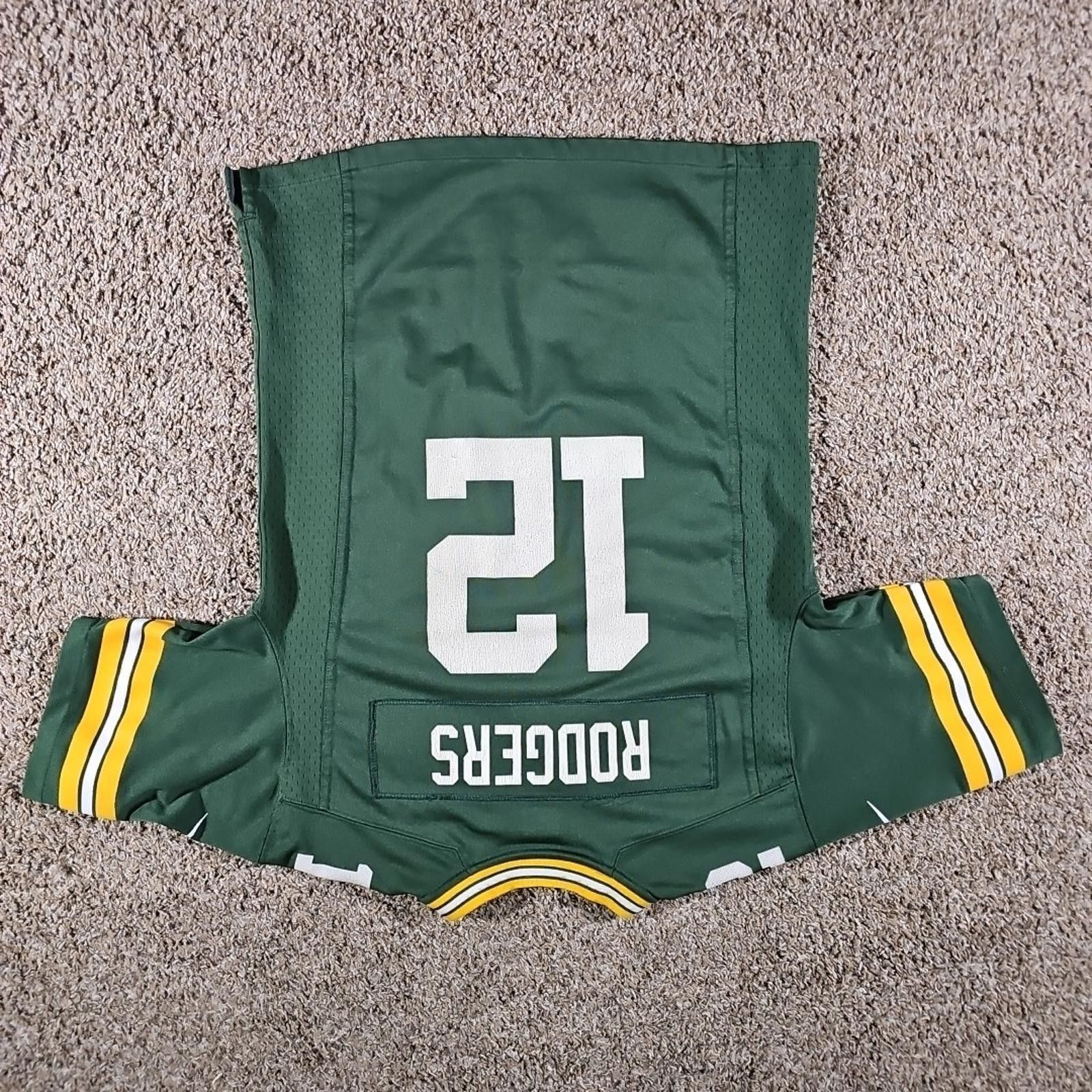 Nike NIKE On-field Boys L 12 Aaron Rodgers #12 Jersey Size ONE SIZE - 6 Thumbnail