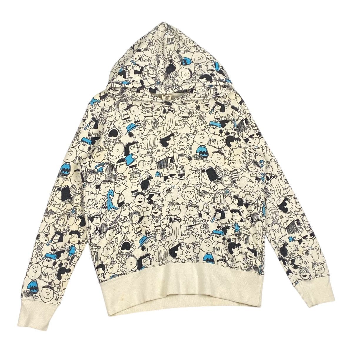 Peanuts × Uniqlo Vintage Peanuts Snoopy Uniqlo Printed Hoodies White Size US L / EU 52-54 / 3 - 3 Thumbnail