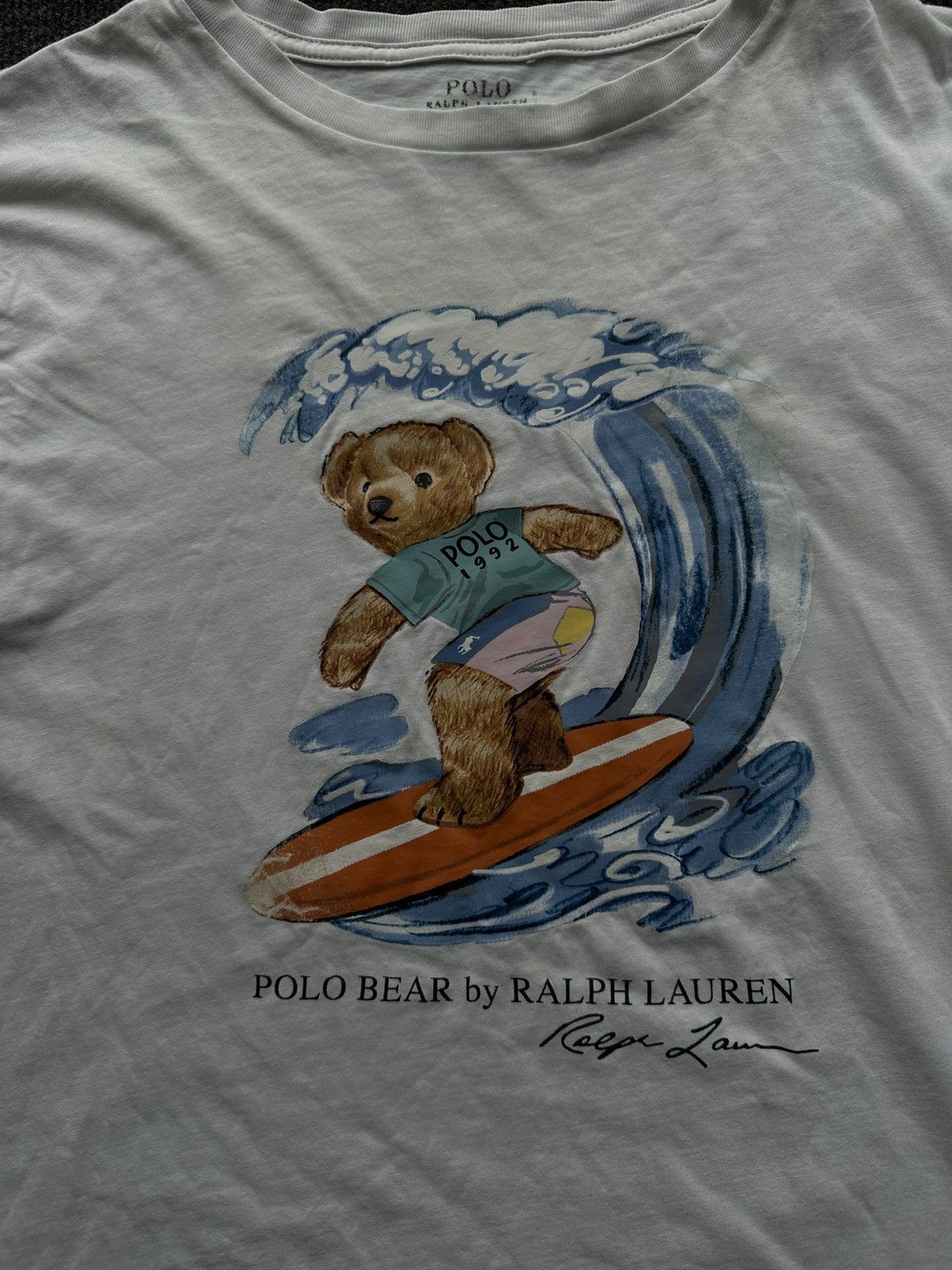 Polo Ralph Lauren 🚨VNTG RARE POLO RL BEAR T shirt big logo Ralph lauren Size US M / EU 48-50 / 2 - 5 Thumbnail