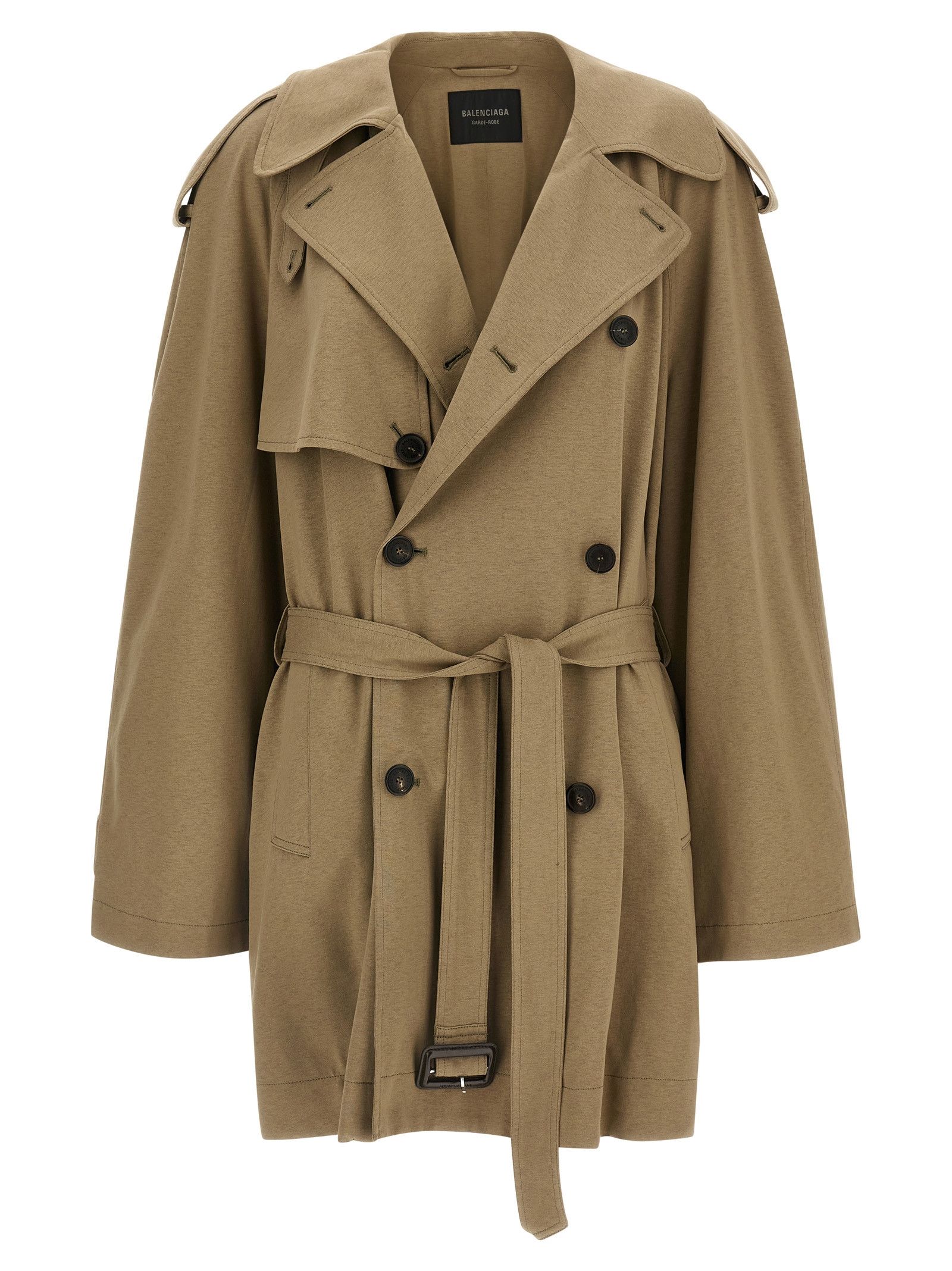 Balenciaga Cotton Trench Coat Size XXS / US 00 / IT 34 - 1 Thumbnail