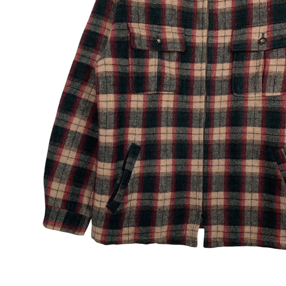 Japanese Brand Vintage Kentucky Cardinal Tartan Wool Jacket Size US L / EU 52-54 / 3 - 3 Thumbnail