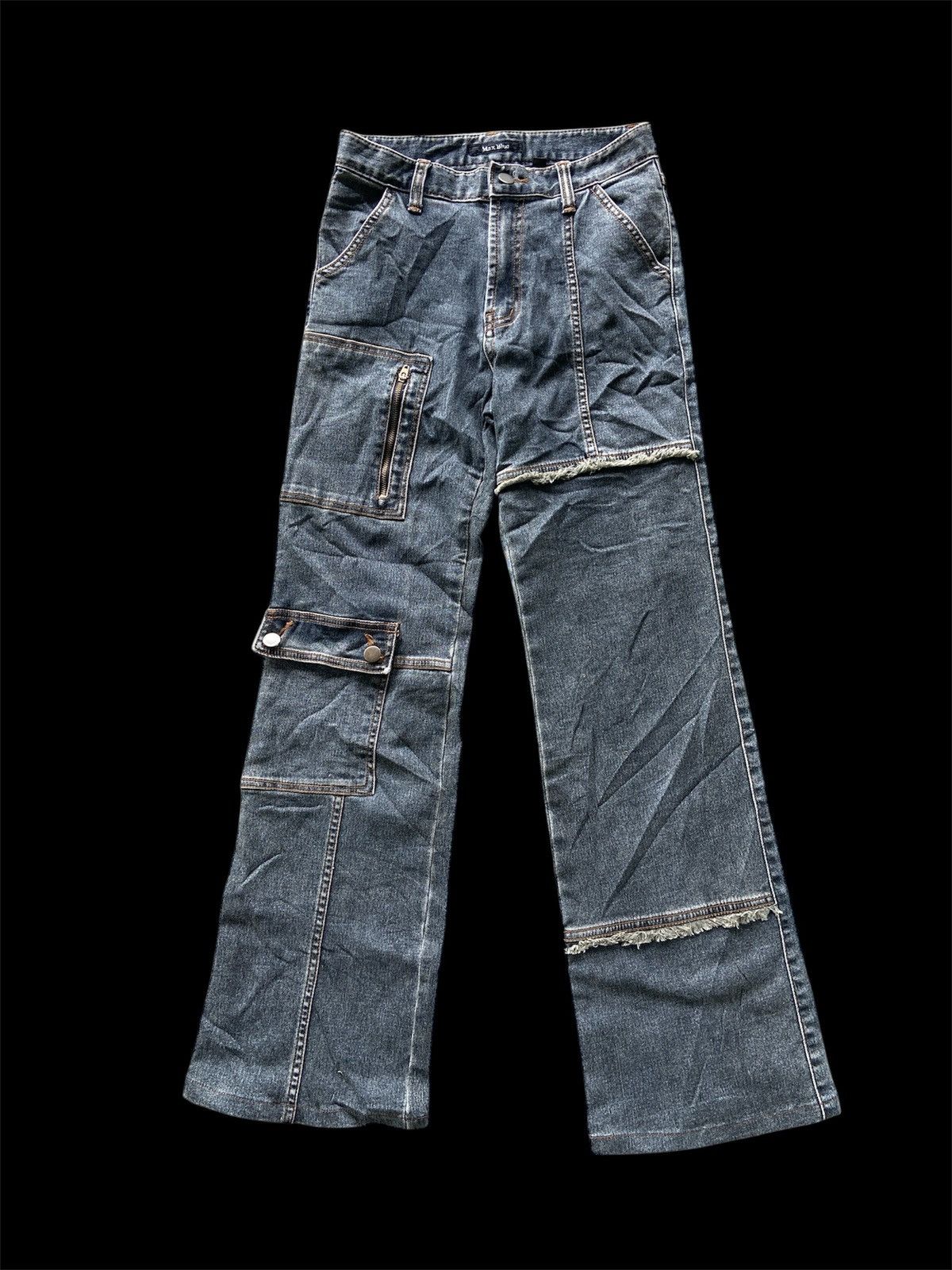 If Six Was Nine × Japanese Brand Crazy Design Cargo Denim Size US 26 / EU 42 - 1 Thumbnail