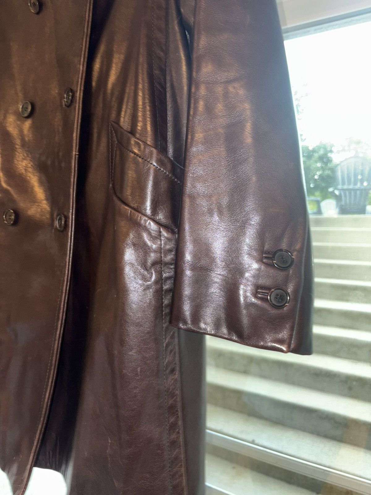 Prada 1992 Prada Vintage Leather Jacket Size M / US 6-8 / IT 42-44 - 8 Thumbnail