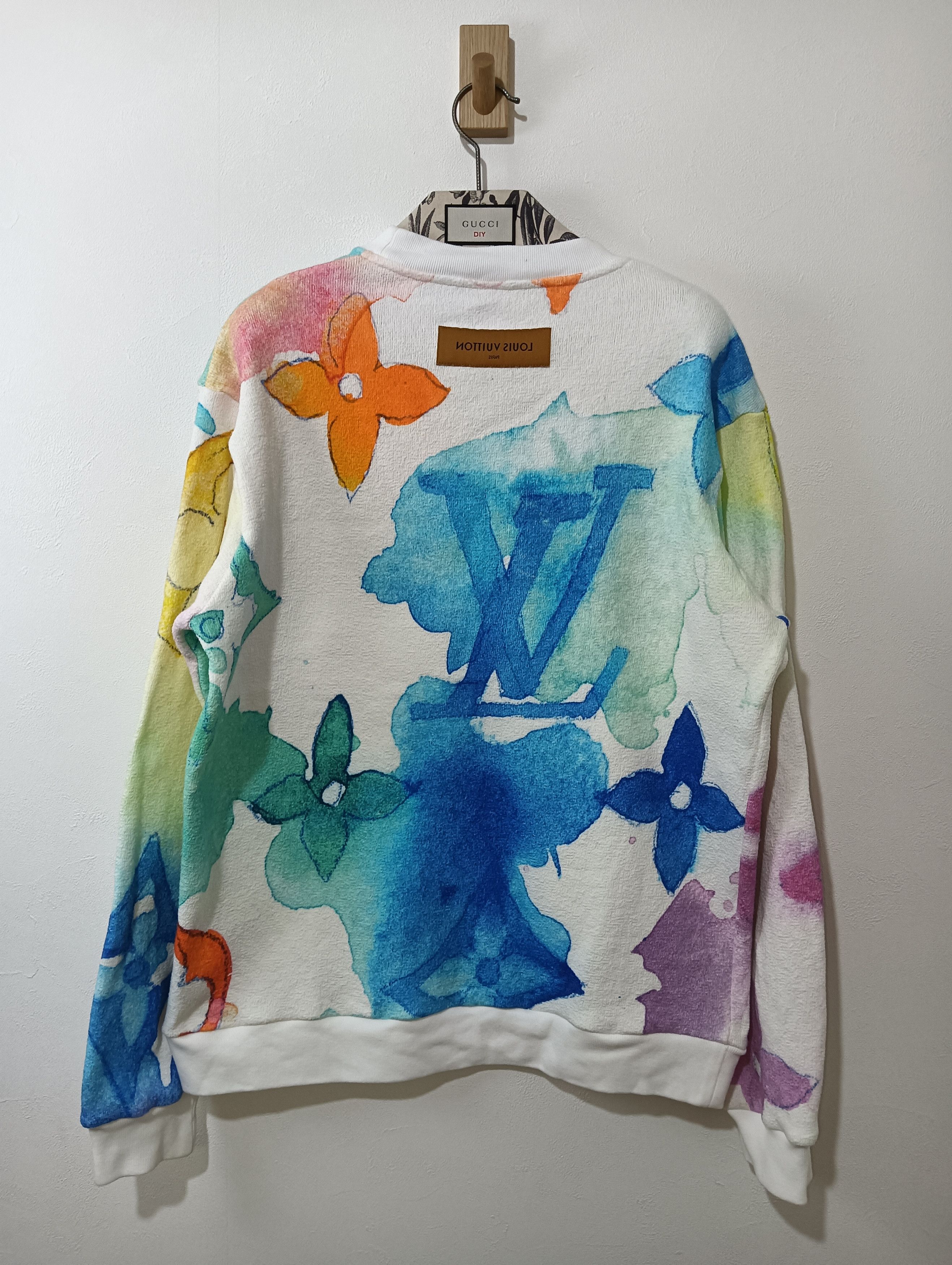 Louis Vuitton Watercolor Monogram Sweatshirt Size US M / EU 48-50 / 2 - 2 Thumbnail
