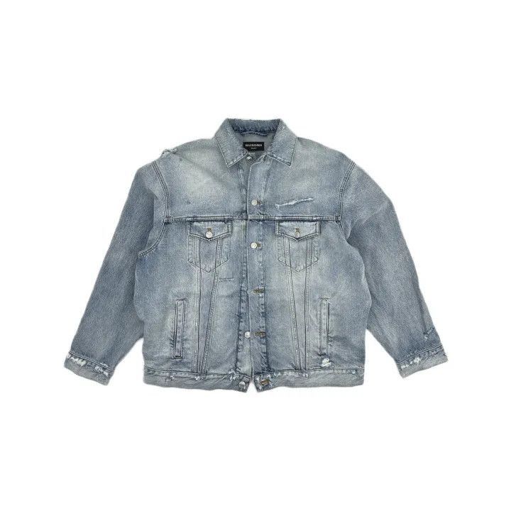 Balenciaga Balenciaga Logo Relaxed Denim Jacket for All 0079-2507 Size US S / EU 44-46 / 1 - 2 Thumbnail