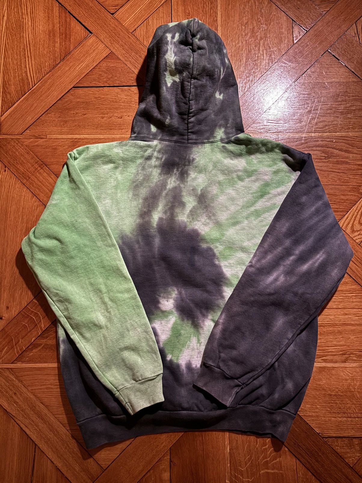 Psychworld Psychworld Tie Dye Motion Logo Black & Green Hoodie Size US XL / EU 56 / 4 - 2 Thumbnail