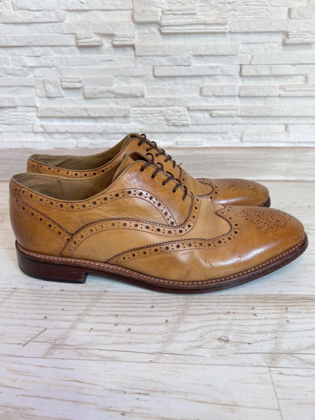Oliver Sweeney Aldeburgh Leather Brogue Oxford Shoes in Brown, Men's (Size 11) — image 5 of 6