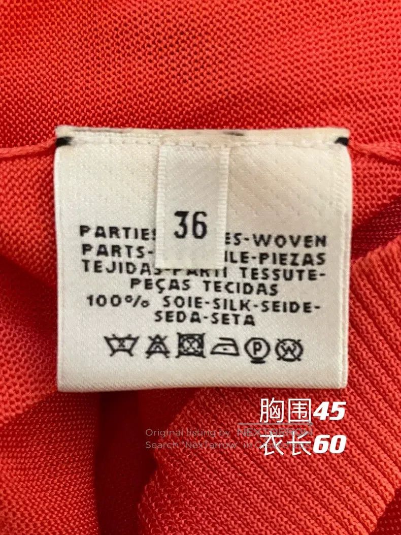 Hermes Hermes Silk Fabric Fake Two-Piece Scarf Knit Top Size XS / US 0-2 / IT 36-38 - 8 Thumbnail