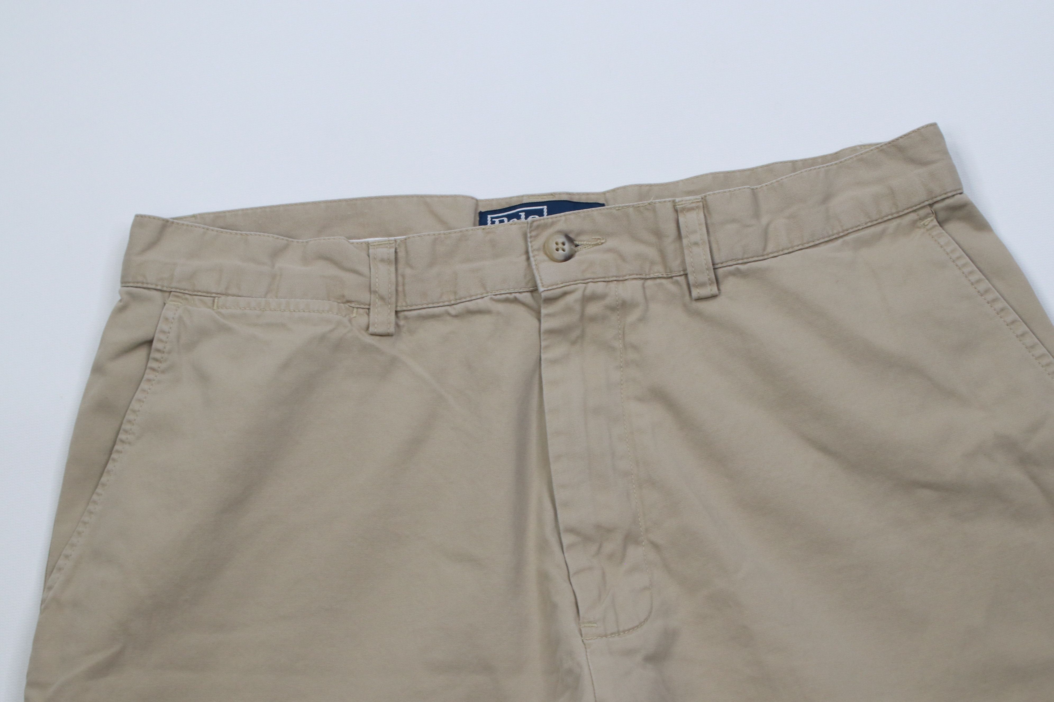 Polo Ralph Lauren Vintage 90s Ralph Lauren Chino Golf Shorts Cotton Khaki Size US 32 / EU 48 - 2 Thumbnail