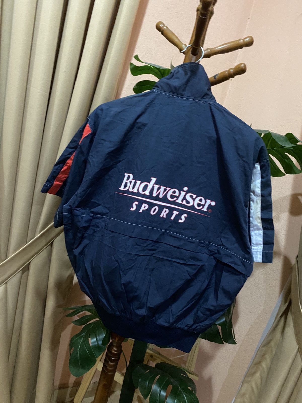 Budweiser Vintage Budweiser Sports Windbreaker Jacket – Short Sleeve Size US M / EU 48-50 / 2 - 8 Thumbnail