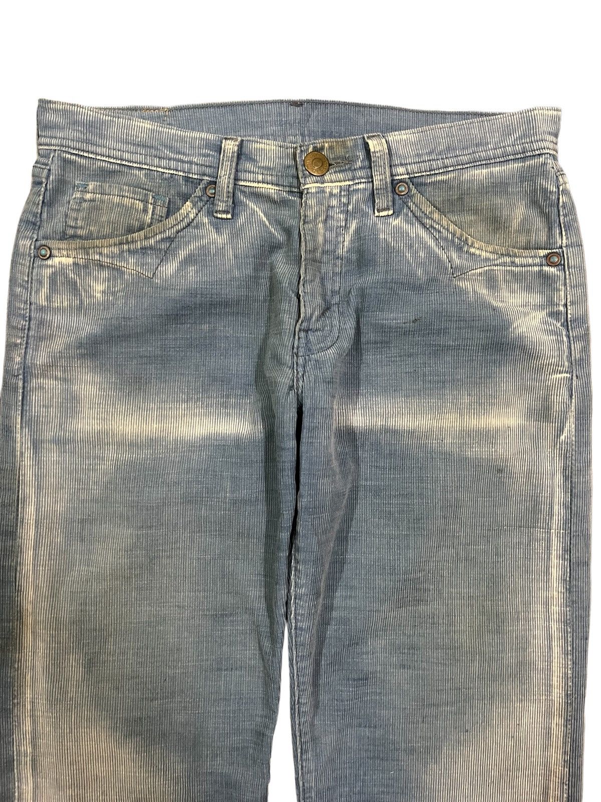 Levi's Vintage Levi’s 705 Blue Washed Bleached Corduroy Jeans Size US 30 / EU 46 - 3 Thumbnail