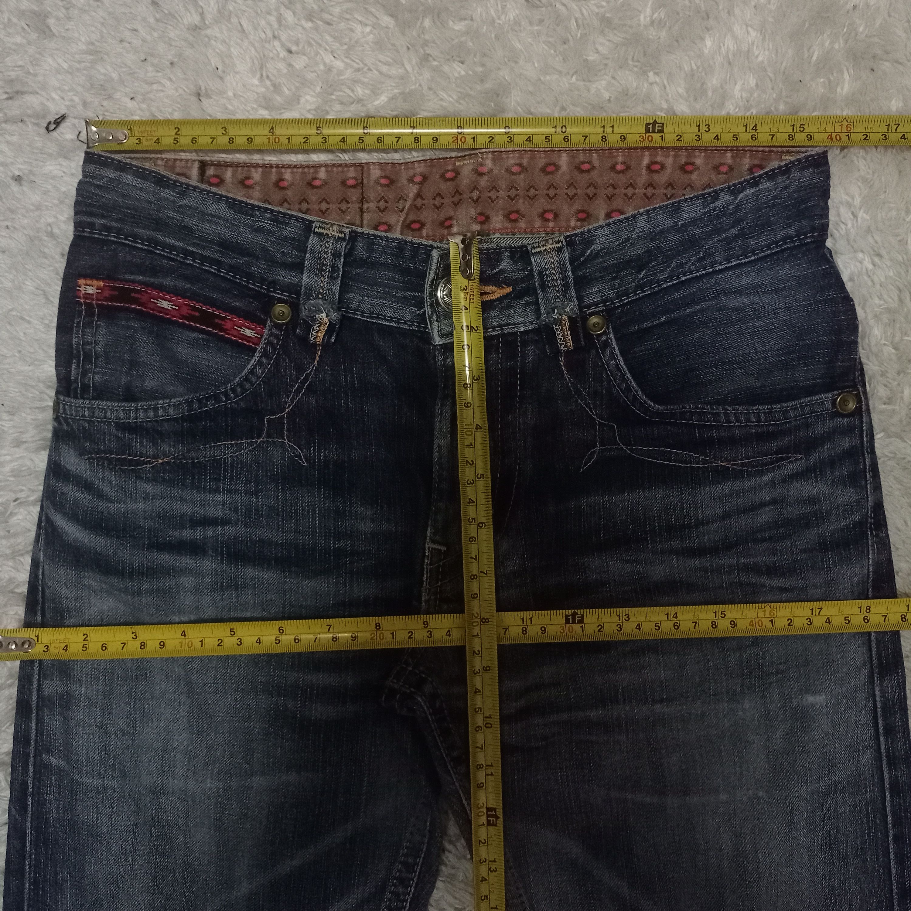 Edwin × Japanese Brand Exclusive Vintage Edwin XV Blue Wash Distressed Jeans 31x30 Size US 31 - 7 Thumbnail