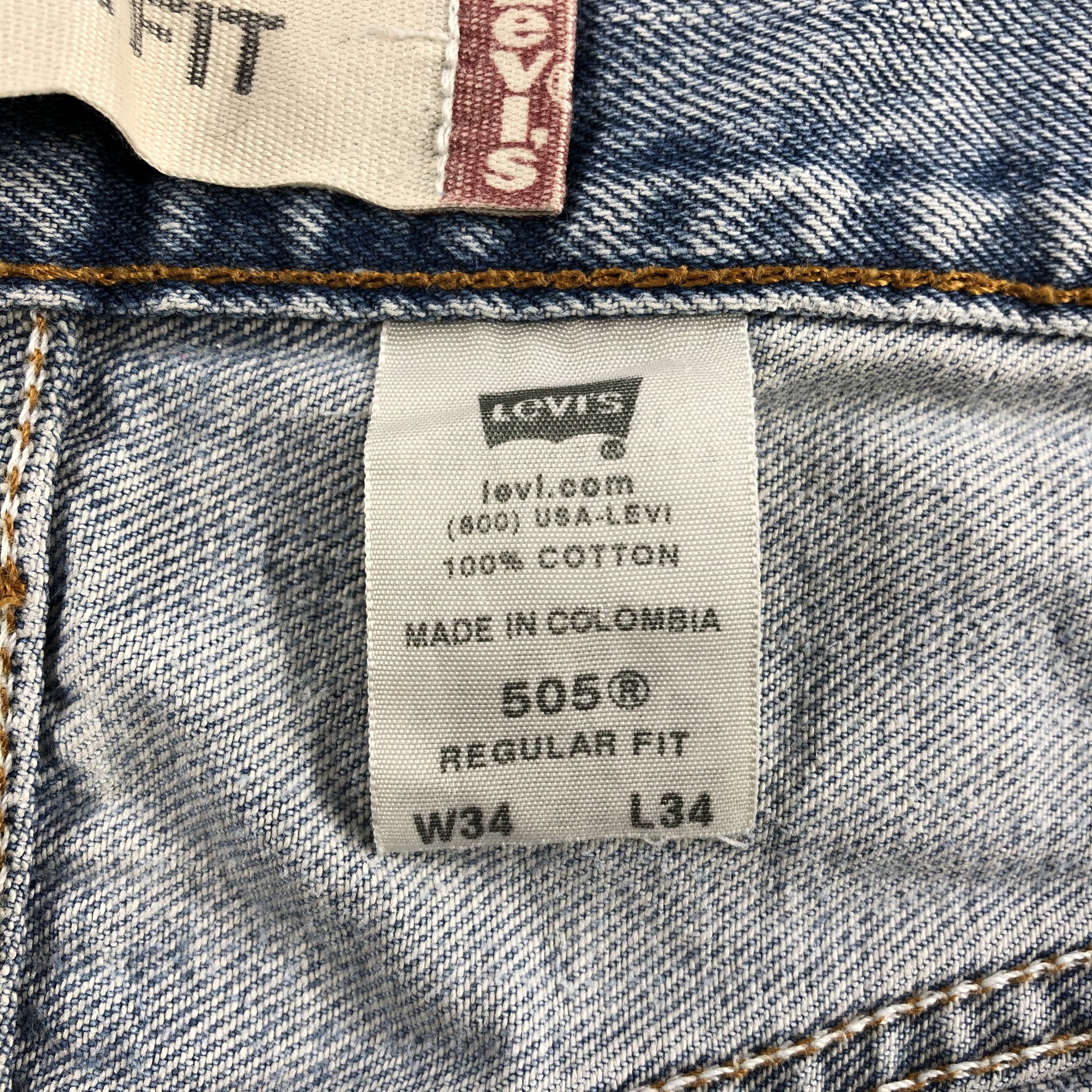 Levi's Vintage Levis 505 Jeans Regular Fit Denim KJ512 Size US 33 - 10 Thumbnail
