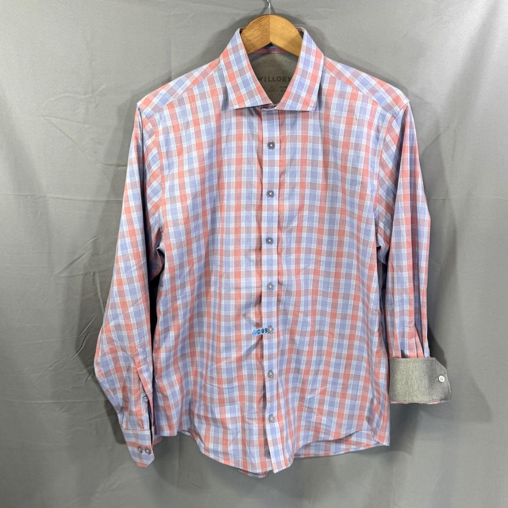 Vintage Twillory Shirt Mens Large Red Blue Plaid Performance Stretch Button Down Casual Size US L / EU 52-54 / 3 - 2 Thumbnail
