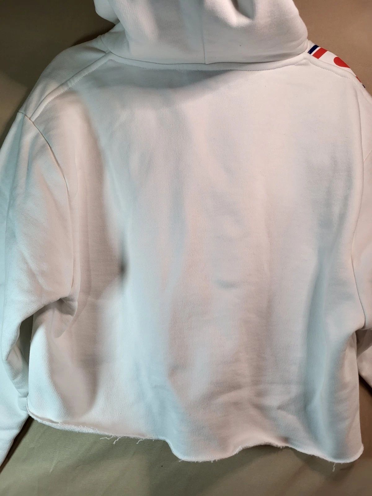 GCDS GCDS Wear Cropped White Heart Cotton Sweatshirt Hoodie Size M / US 6-8 / IT 42-44 - 14 Thumbnail