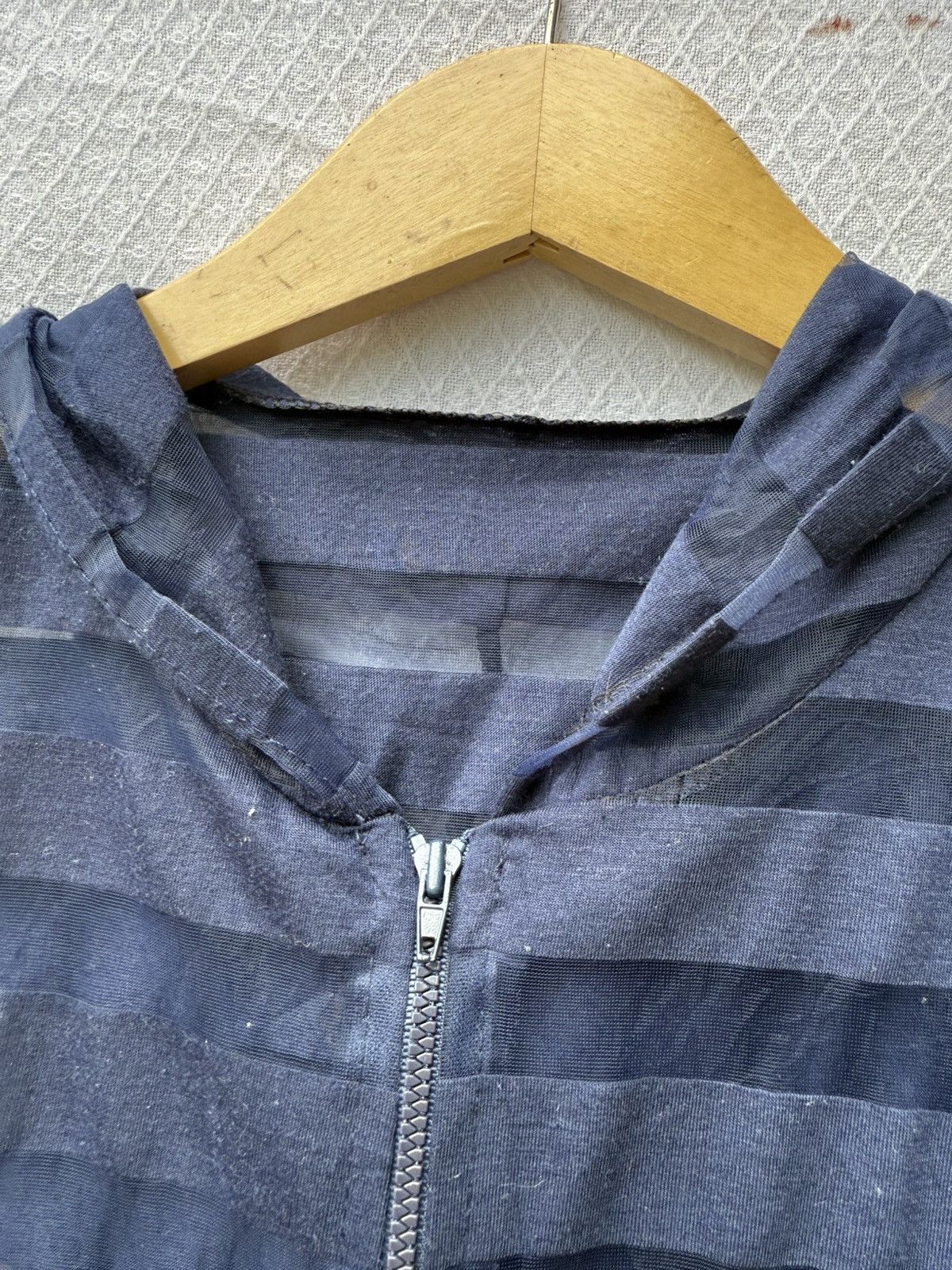Japanese Brand Undefined Open Fishnet Hoodie Striped Size US M / EU 48-50 / 2 - 6 Thumbnail