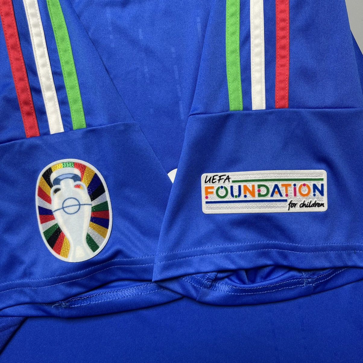 Adidas ITALY ADIDAS 2024 EURO FOOTBALL HOME JERSEY #18 BARELLA Size US XL / EU 56 / 4 - 7 Thumbnail