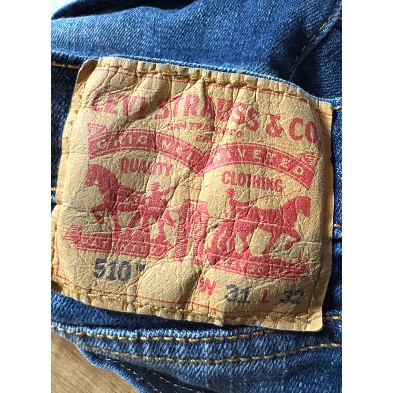 Levi's Levi's 510 W Jeans Womens 31 x 32 Denim Blue 5-Pocket Design Straight Jeans Mens? Size 24" / US 00 / IT 34 - 6 Thumbnail
