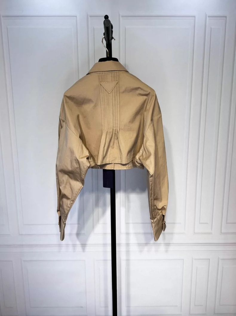 Prada Prada 24 khaki short jacket 2504-Nextarrow Size XS / US 0-2 / IT 36-38 - 2 Thumbnail