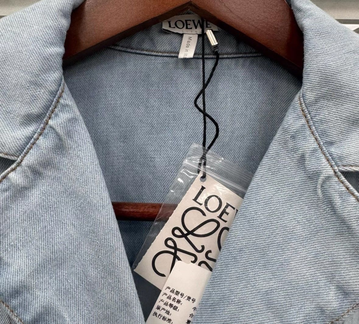 Loewe Loewe Big logo denim shirt jacket Size XS / US 0-2 / IT 36-38 - 4 Thumbnail