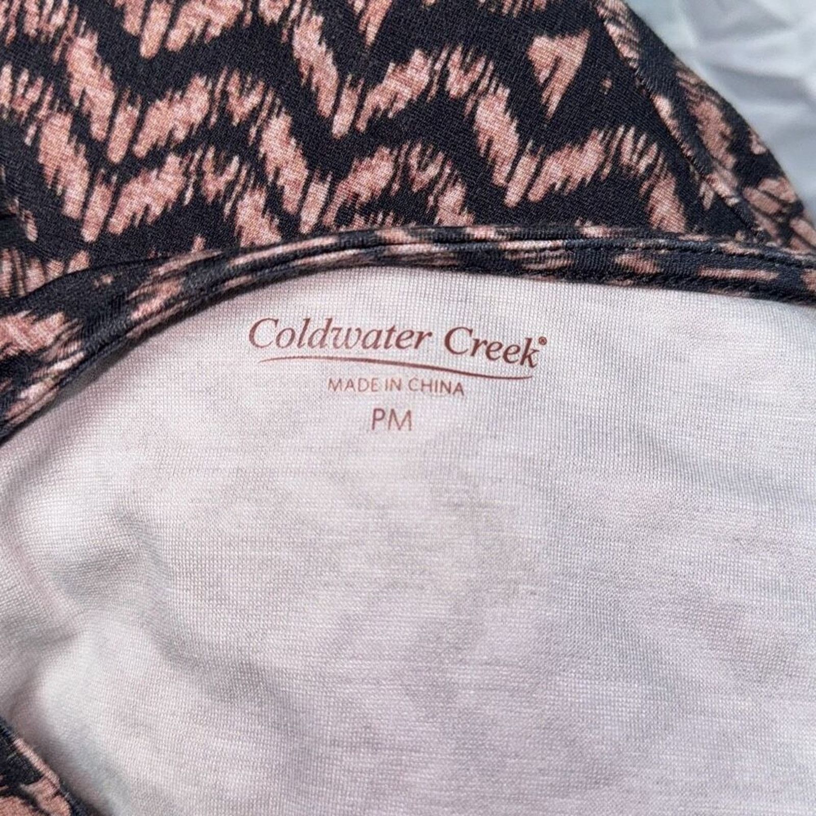 Coldwater Creek Coldwater Creek Brown and Black Print Dress | Sz PM Size M / US 6-8 / IT 42-44 - 7 Thumbnail