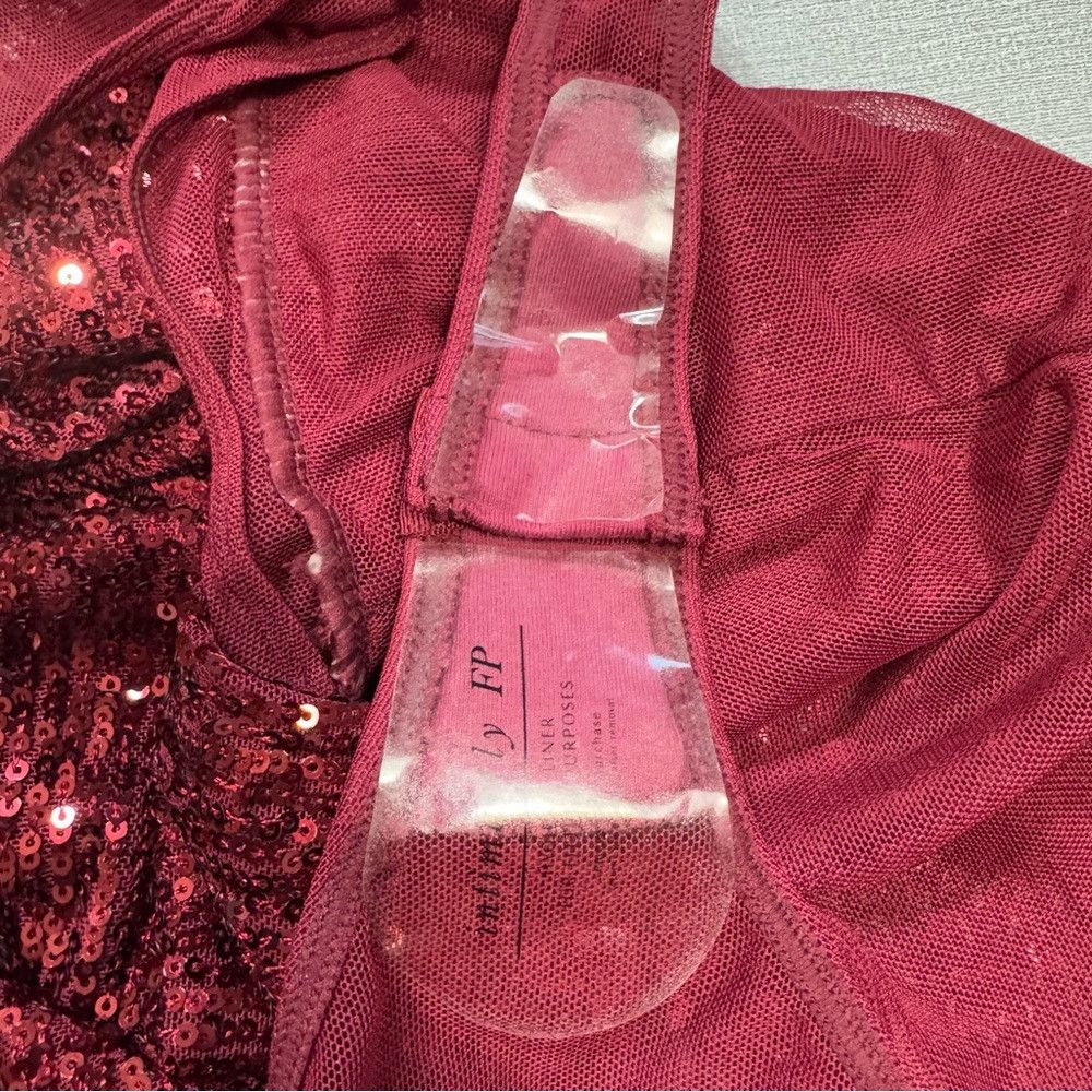Free People New Free People Intimately FP Sparks Fly Red Bodysuit Size Size XS / US 0-2 / IT 36-38 - 7 Thumbnail