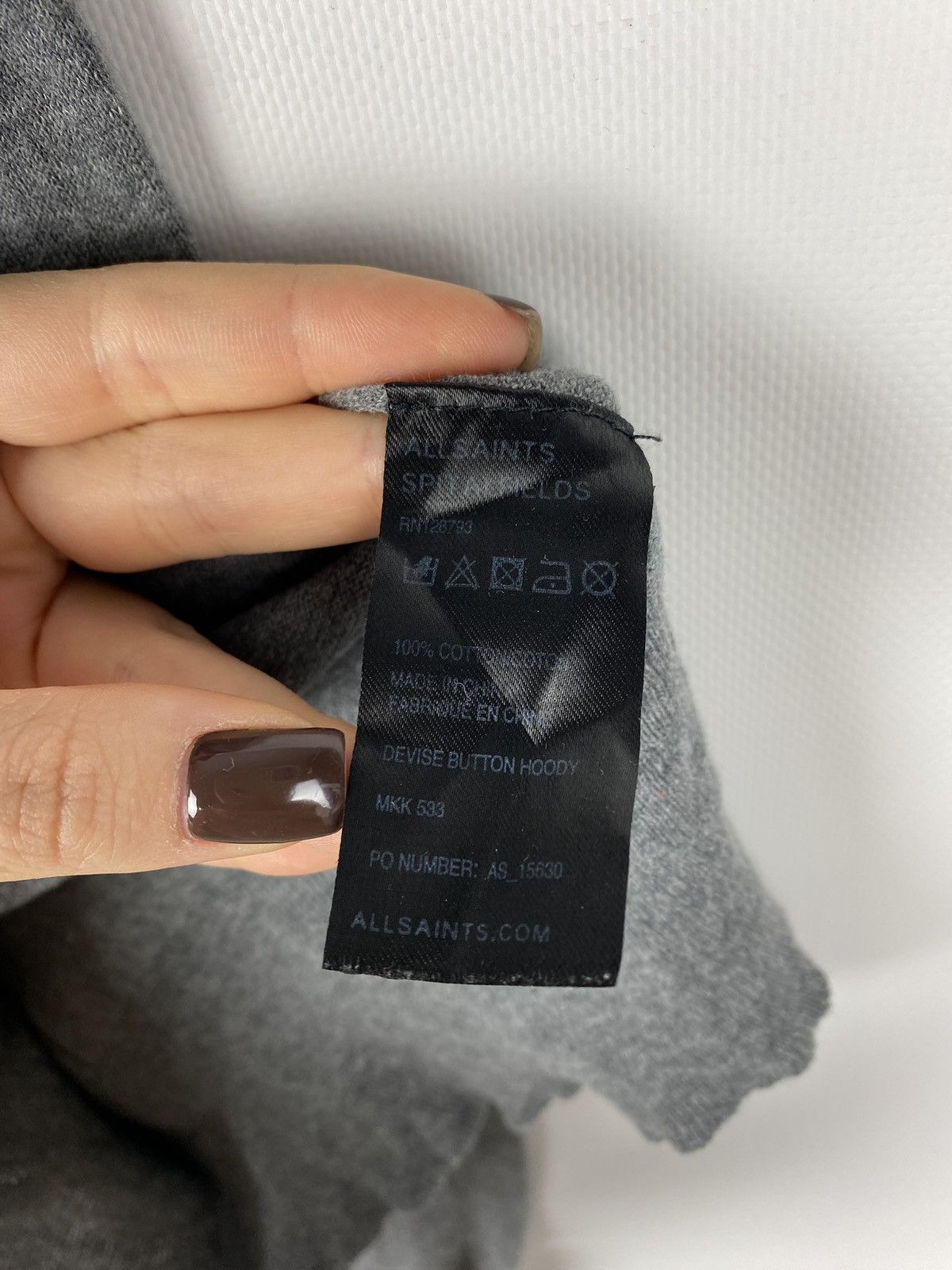 Allsaints Allsaints Devise Button Hoody men’s pullover size M Size US M / EU 48-50 / 2 - 12 Thumbnail
