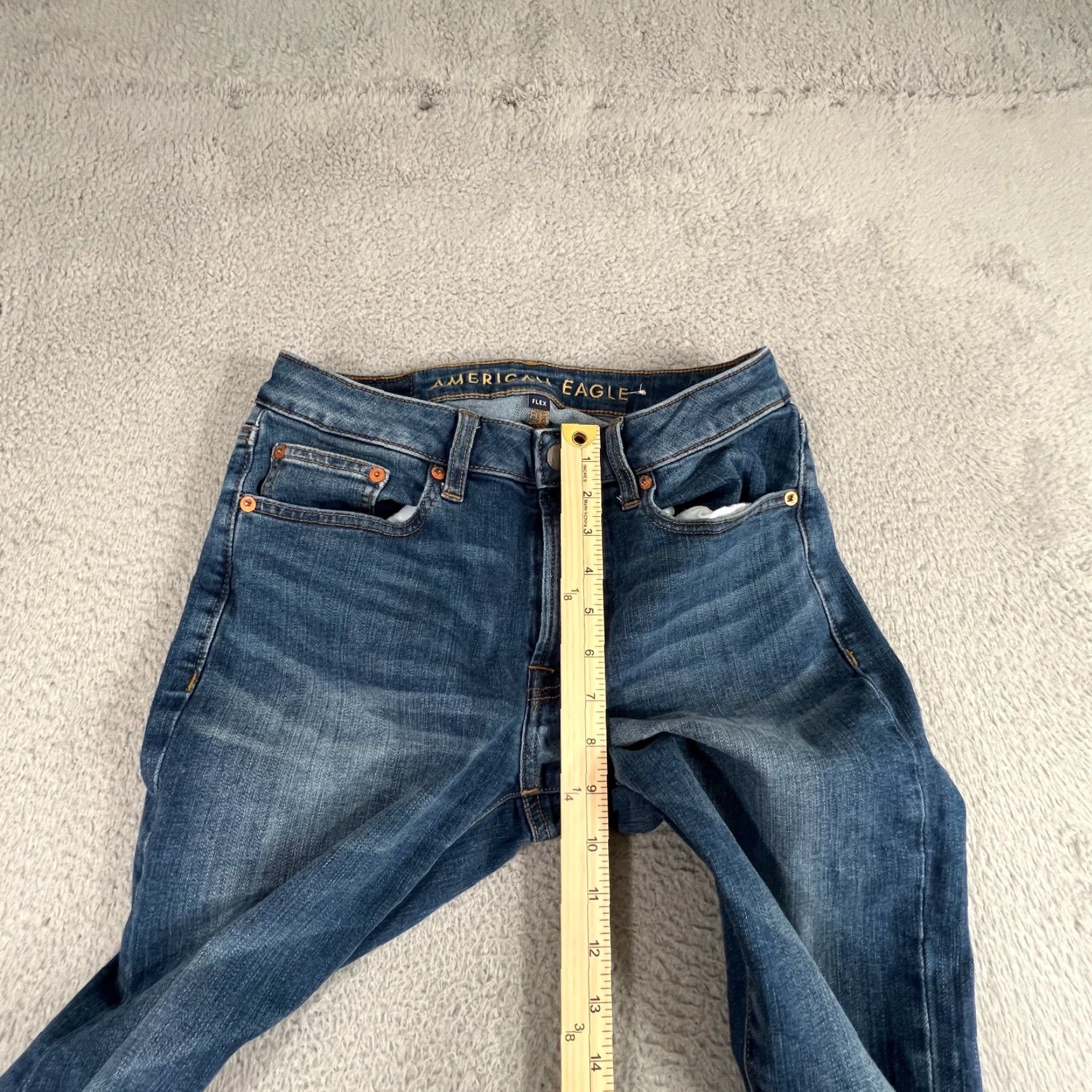 American Eagle Outfitters VINTAGE? No. American Eagle Outfitters Jeans Men Slim Straight 5-Pocket Denim 29x30 Blue Dark Stretch Regular Inseam 30 Men’s Jeans Size US 29 - 3 Thumbnail