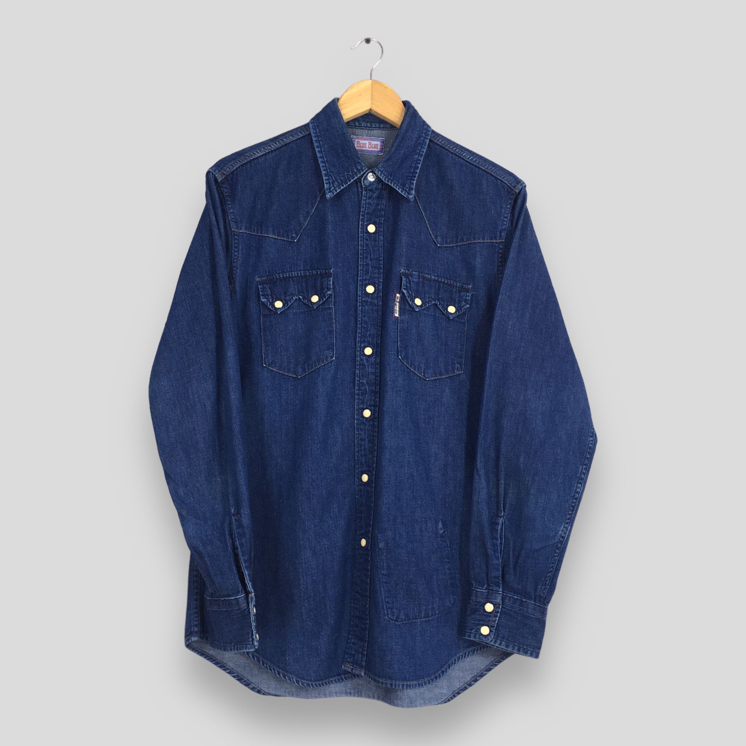 Vintage Blue Blue Japan Indigo Jeans Kapital Shirt M