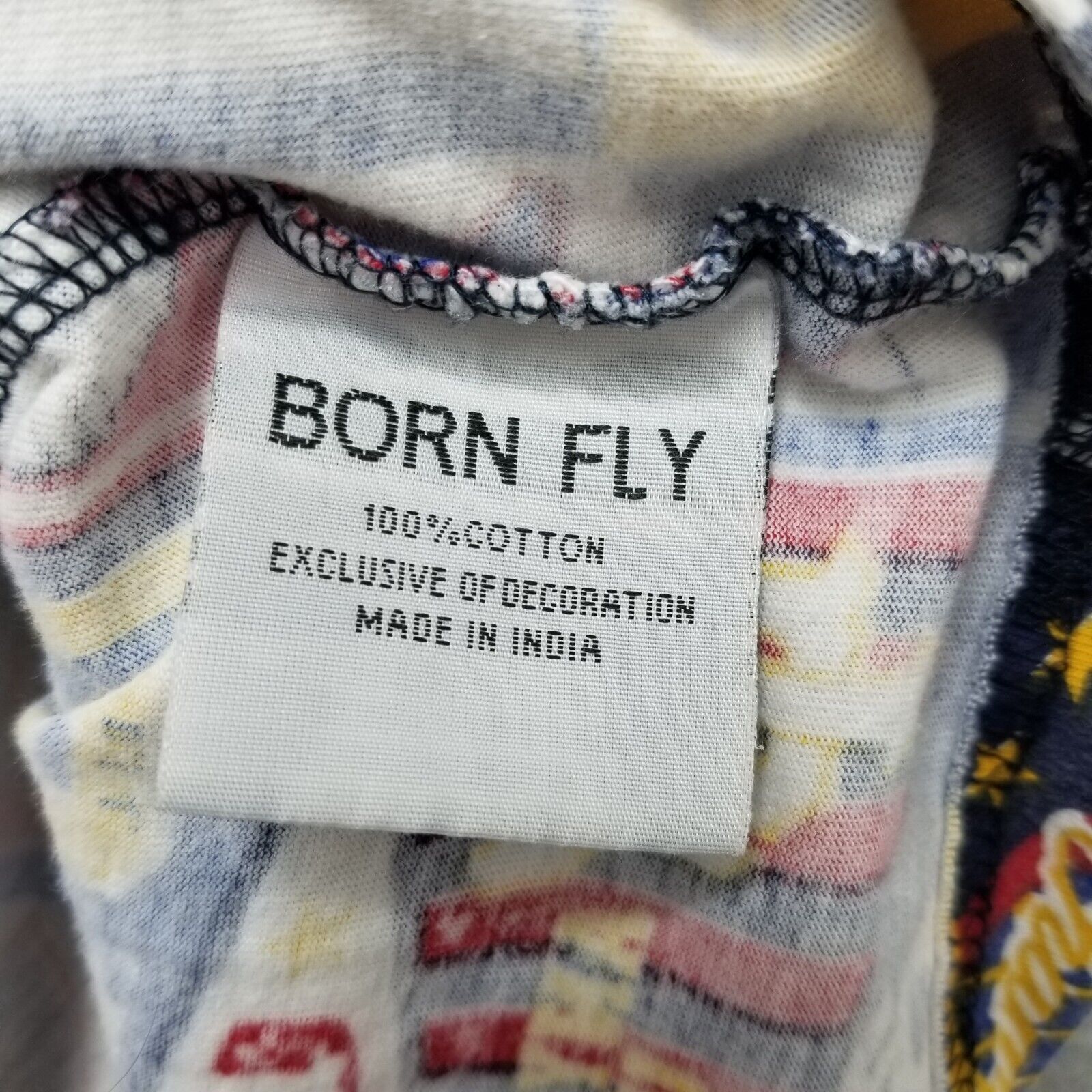 Other Born Fly Shirt Men Large All Over Print Embroidered Size US L / EU 52-54 / 3 - 4 Thumbnail