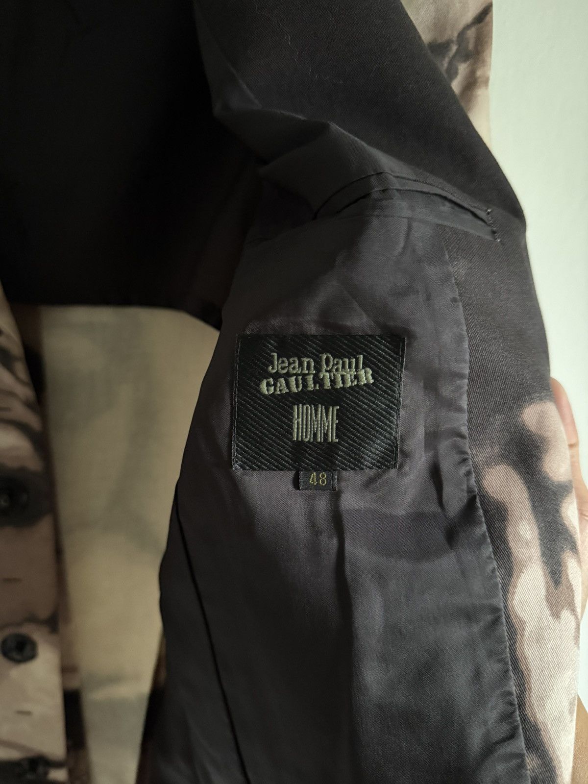 Jean Paul Gaultier 2000s Jean Paul Gaultier Homme Face Graphic Blazer Jacket Size 48S - 8 Thumbnail