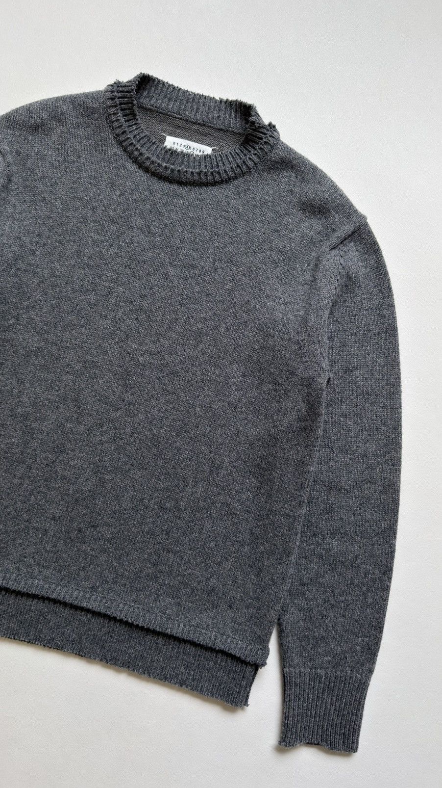 Maison Margiela A/W 21 Distressed Hems Wool Sweater Size US M / EU 48-50 / 2 - 8 Thumbnail