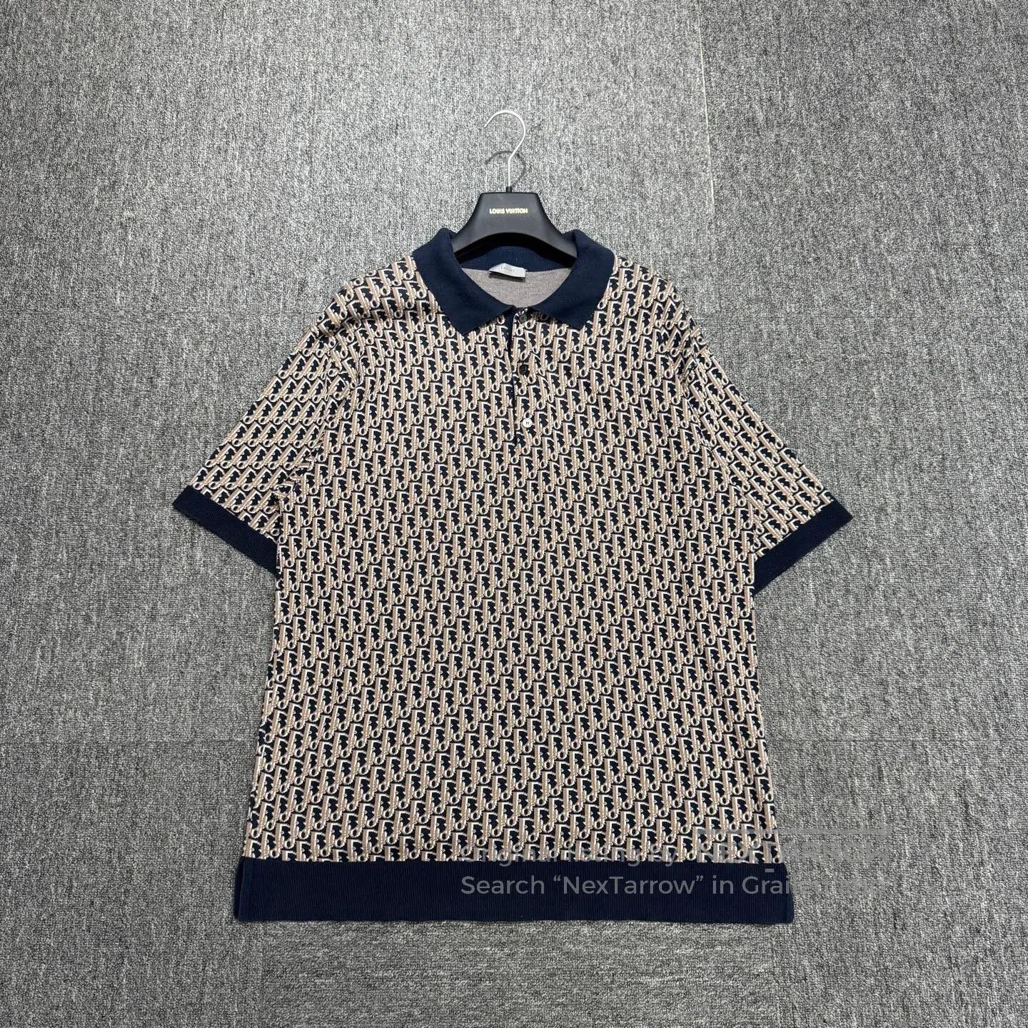 Dior Dior Full-print, elderly-friendly knitted short-sleeved sh Size US S / EU 44-46 / 1 - 1 Thumbnail
