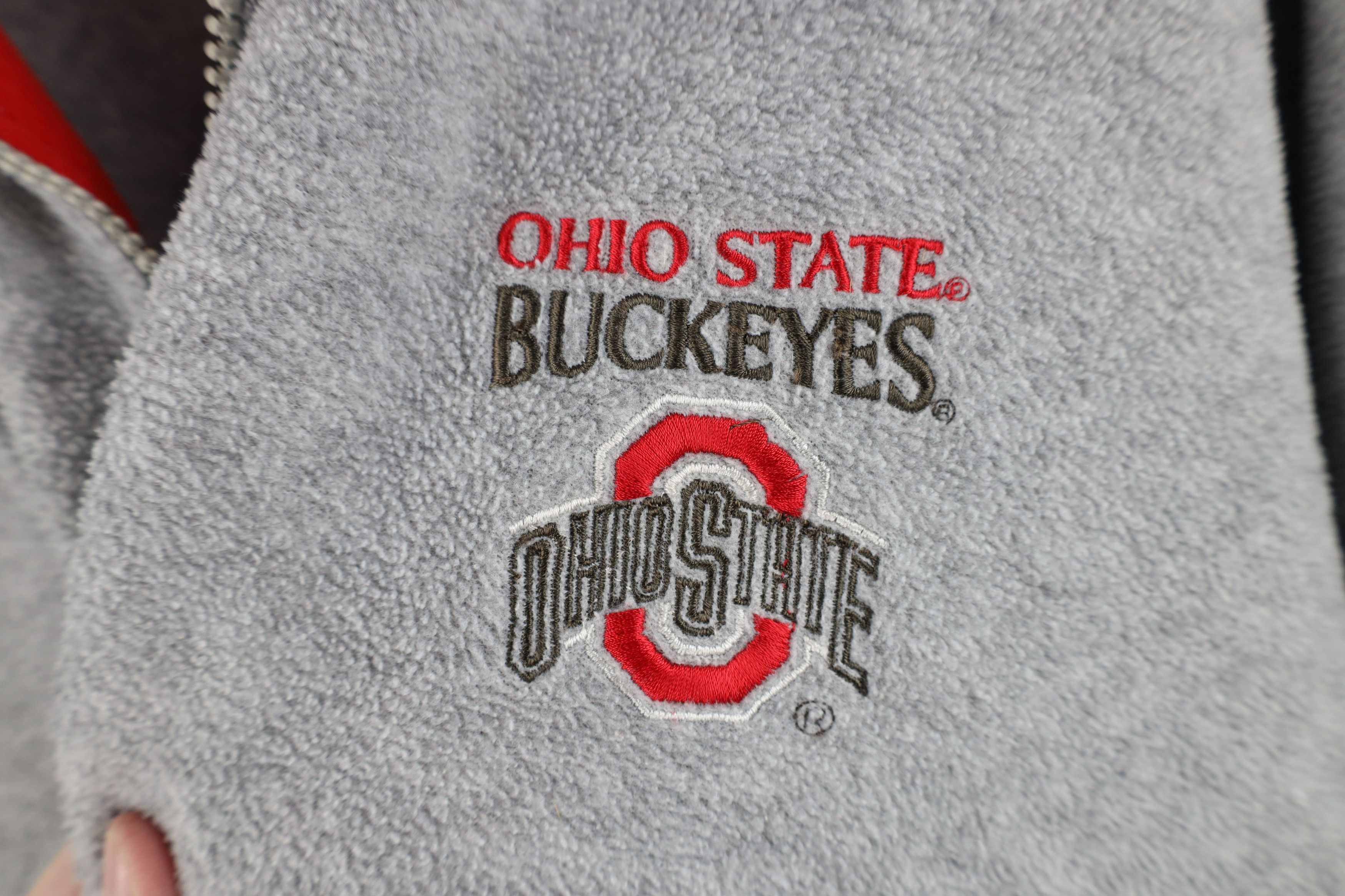 Vintage Vintage Ohio State University Half Zip Fleece Sweater Gray Size US L / EU 52-54 / 3 - 4 Thumbnail