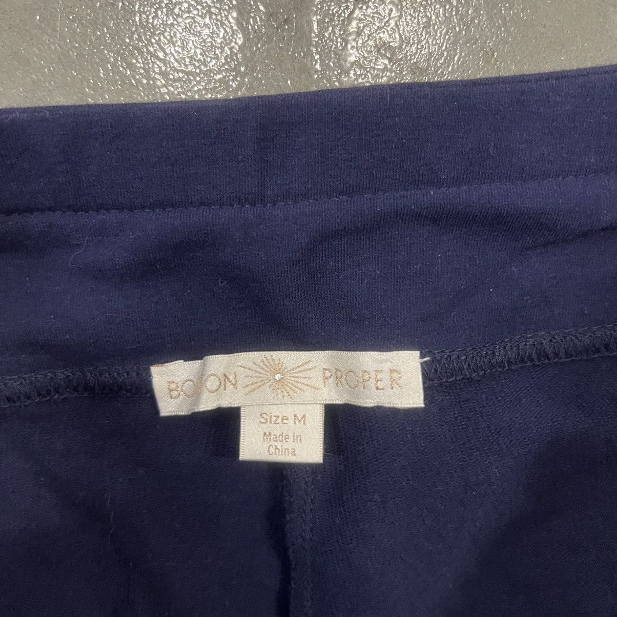 Japanese Brand × Vintage Crazy Vintage Y2K/2000s Baggy Navy Blue Striped Sweatpants ! Size US 34 / EU 50 - 6 Thumbnail