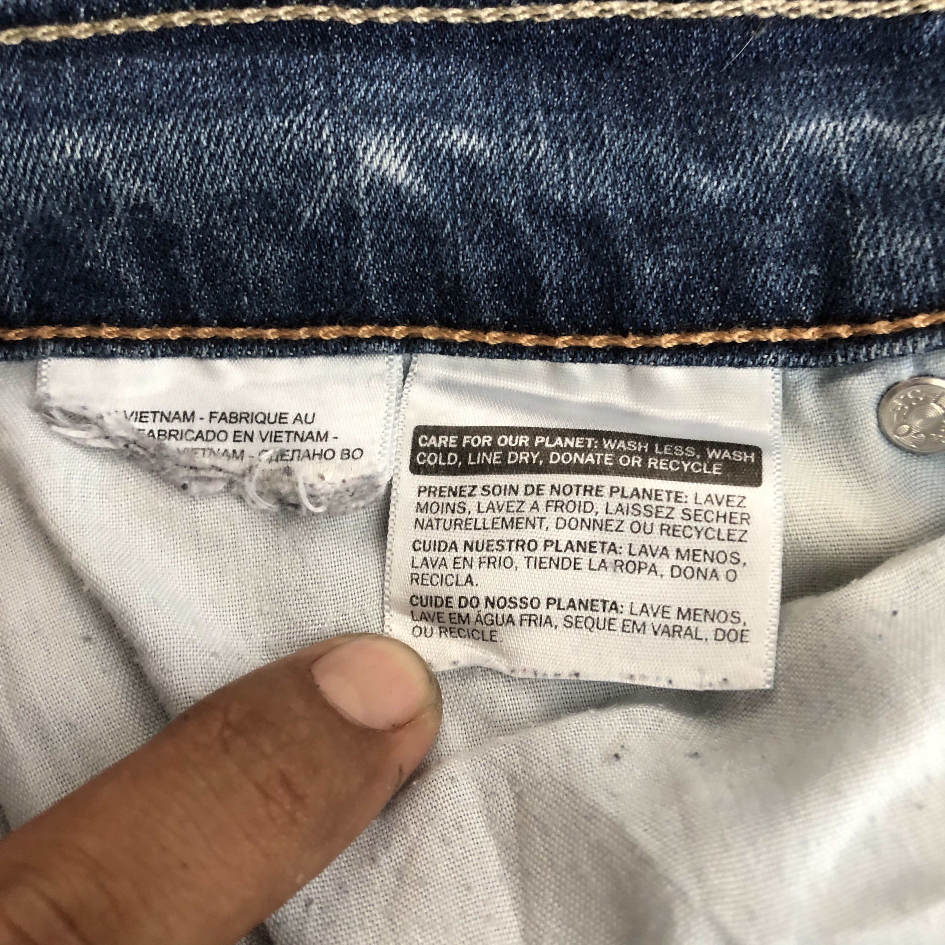 Levi's Vintage Levi's Skinny Jeans Levis Slim Tapered Denim Pants Size US 34 / EU 50 - 6 Thumbnail