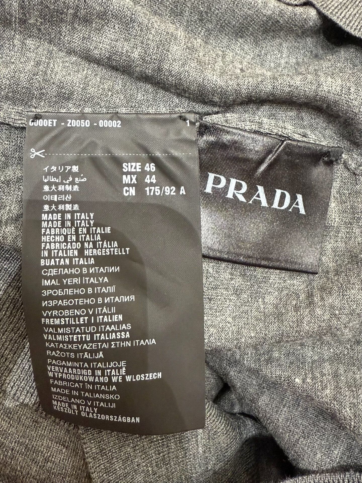 Prada prada men's wool knit sweater Size US M / EU 48-50 / 2 - 4 Thumbnail