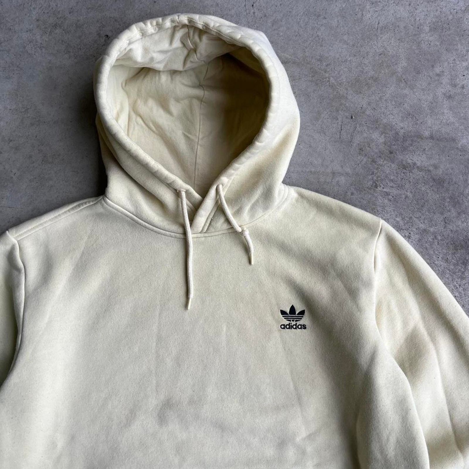 Adidas 2000s adidas cream hoodie Size US L / EU 52-54 / 3 - 3 Thumbnail