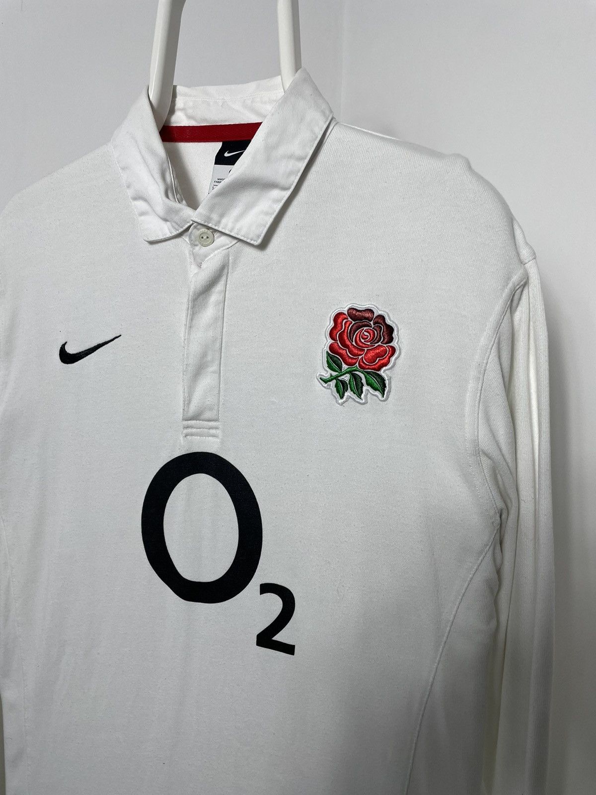 Nike × Vintage Vintage 00’s Nike England Rugby White Size US L / EU 52-54 / 3 - 7 Thumbnail