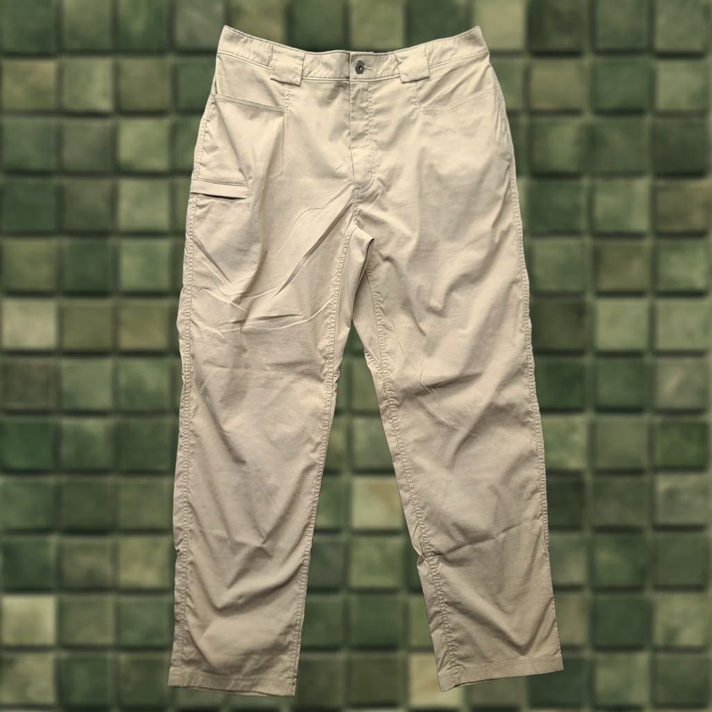 Vintage Duluth Armachillo Pants Mens L 32x32 Relaxed Fit Straight Leg Cargo Pant Nylon Spandex Beige Size US 33 - 1 Thumbnail