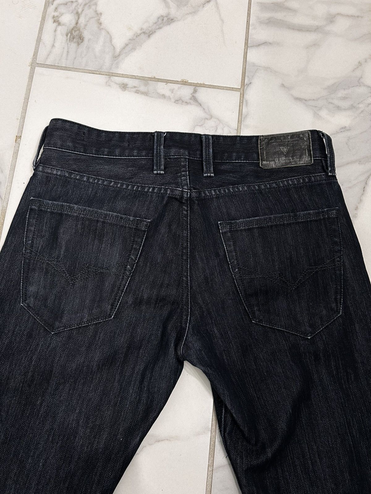 Guess × Levi's × Vintage Guess Slim Tapered Coated Denim Size US 29 - 3 Thumbnail