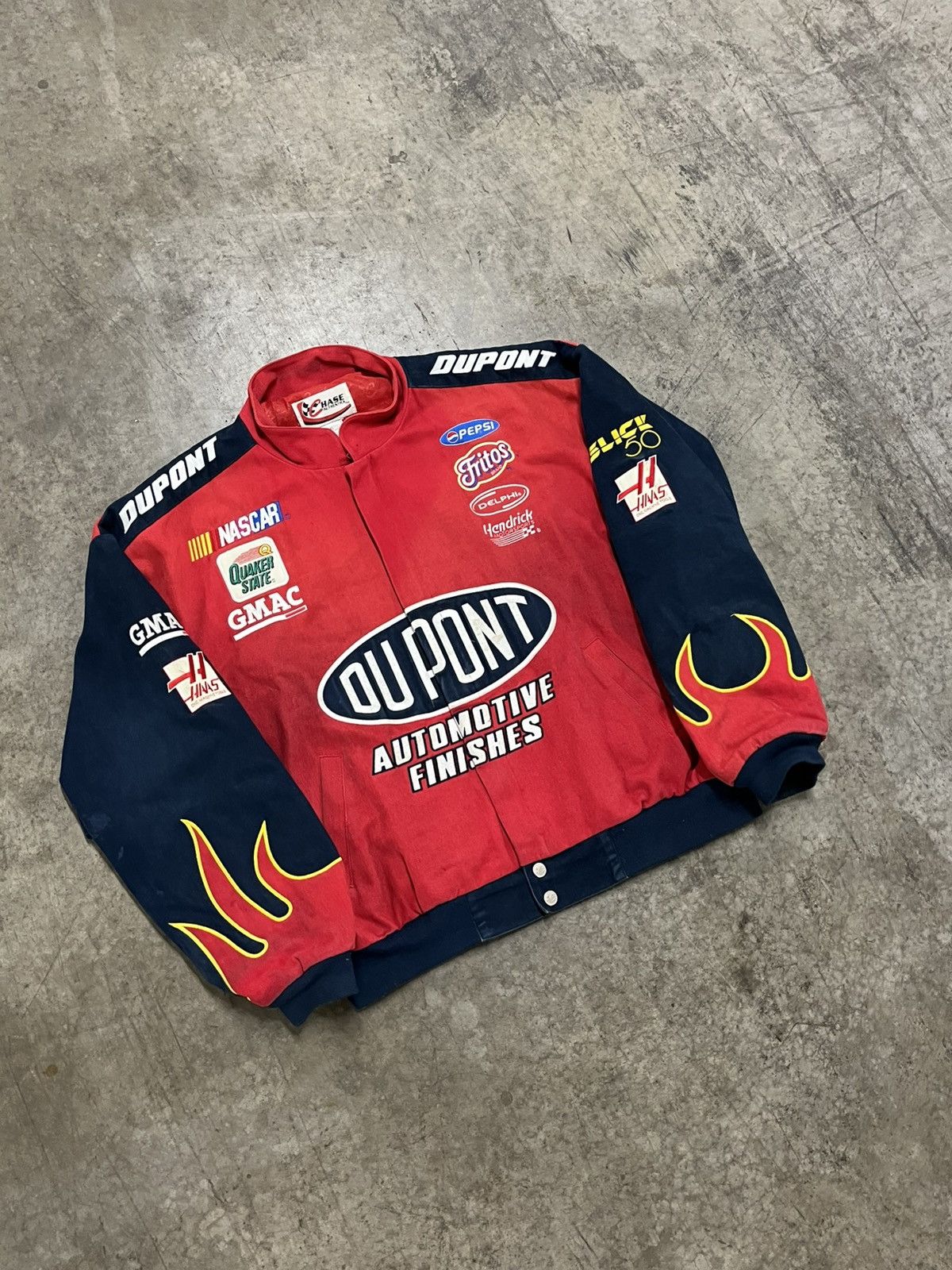 NASCAR × Vintage NASCAR vintage flame jacket streetwear hype rare Size US XL / EU 56 / 4 - 2 Thumbnail