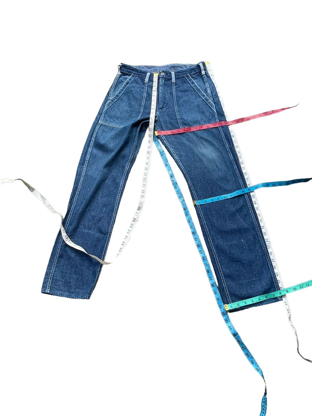 GU × Japanese Brand GU Baker Pant Denim Size US 33 - 16 Thumbnail