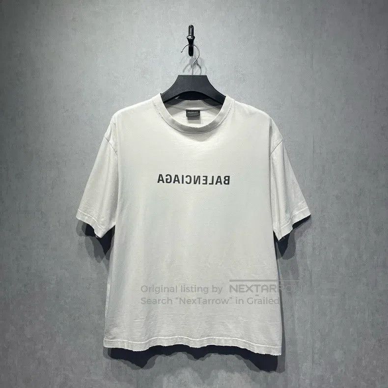 Balenciaga Balenciaga Logo Lettering Printed Short Sleeve Size US S / EU 44-46 / 1 - 1 Thumbnail