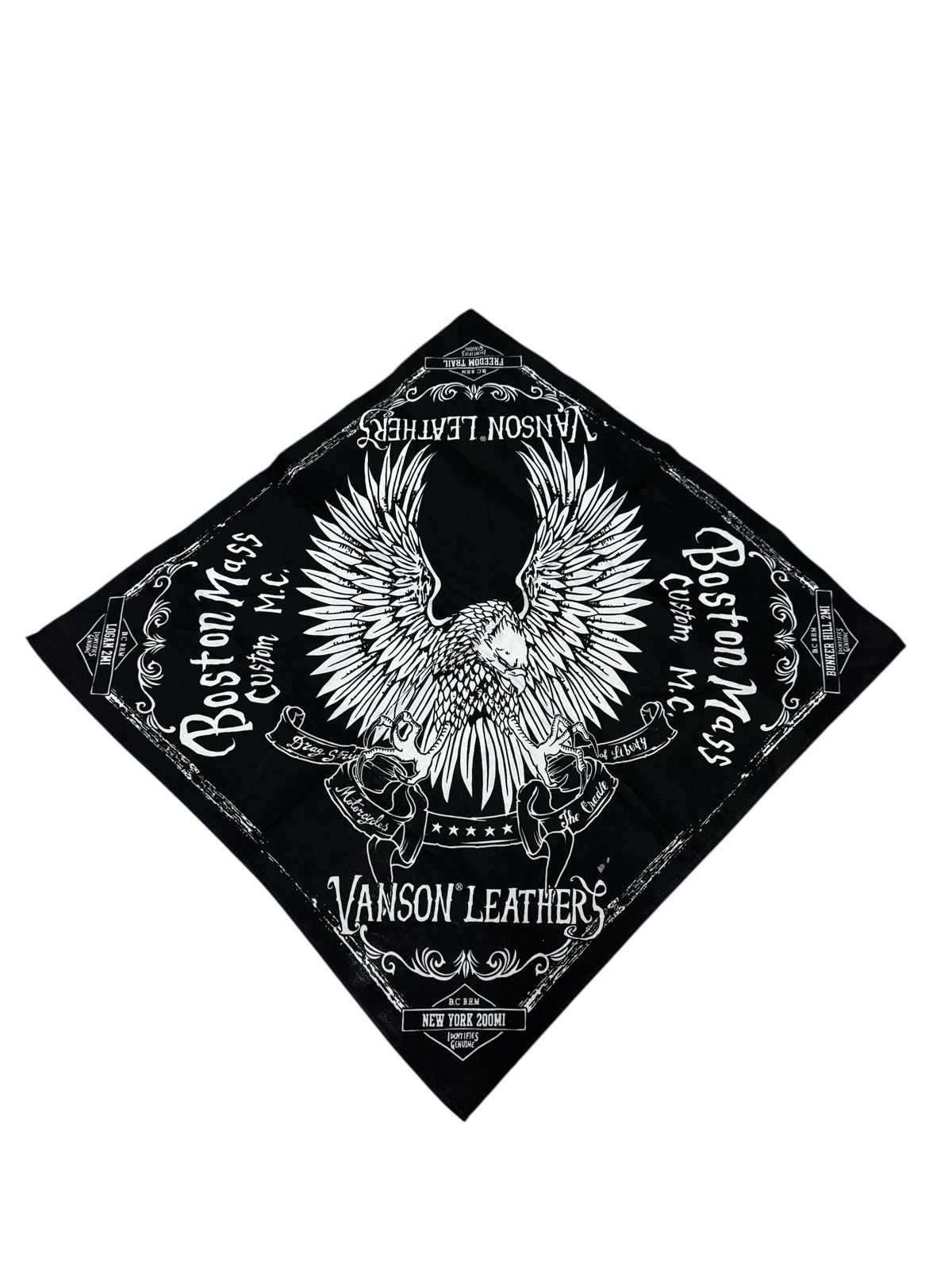Vanson Leathers NOS VANSON LEATHERS BIKER HADNKERCHIEF SCARF Size ONE SIZE - 1 Thumbnail