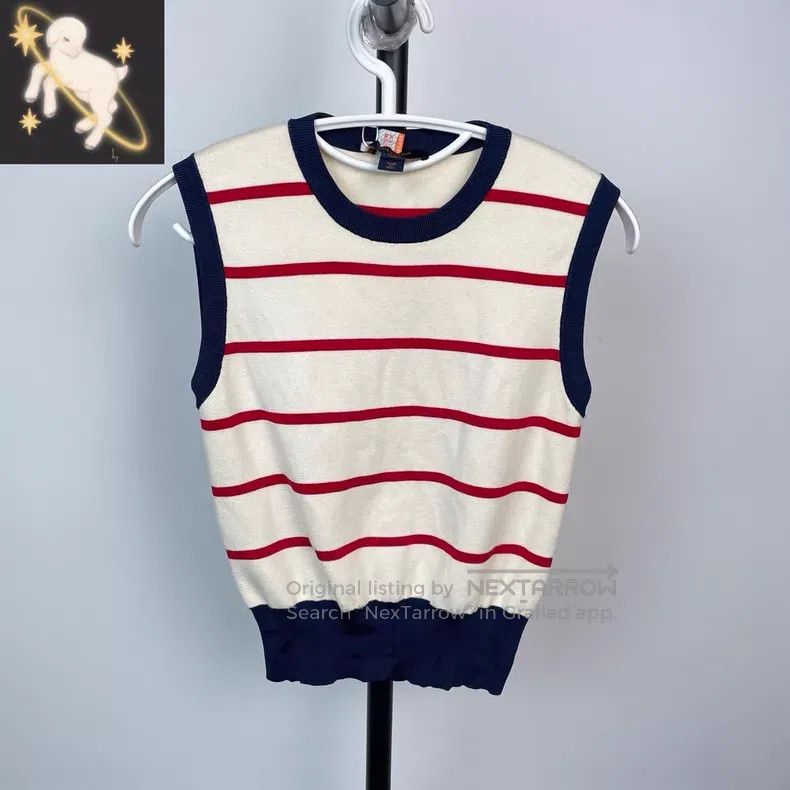 Louis Vuitton Louis Vuitton Red, white and blue striped knit vest Size XS / US 0-2 / IT 36-38 - 1 Thumbnail