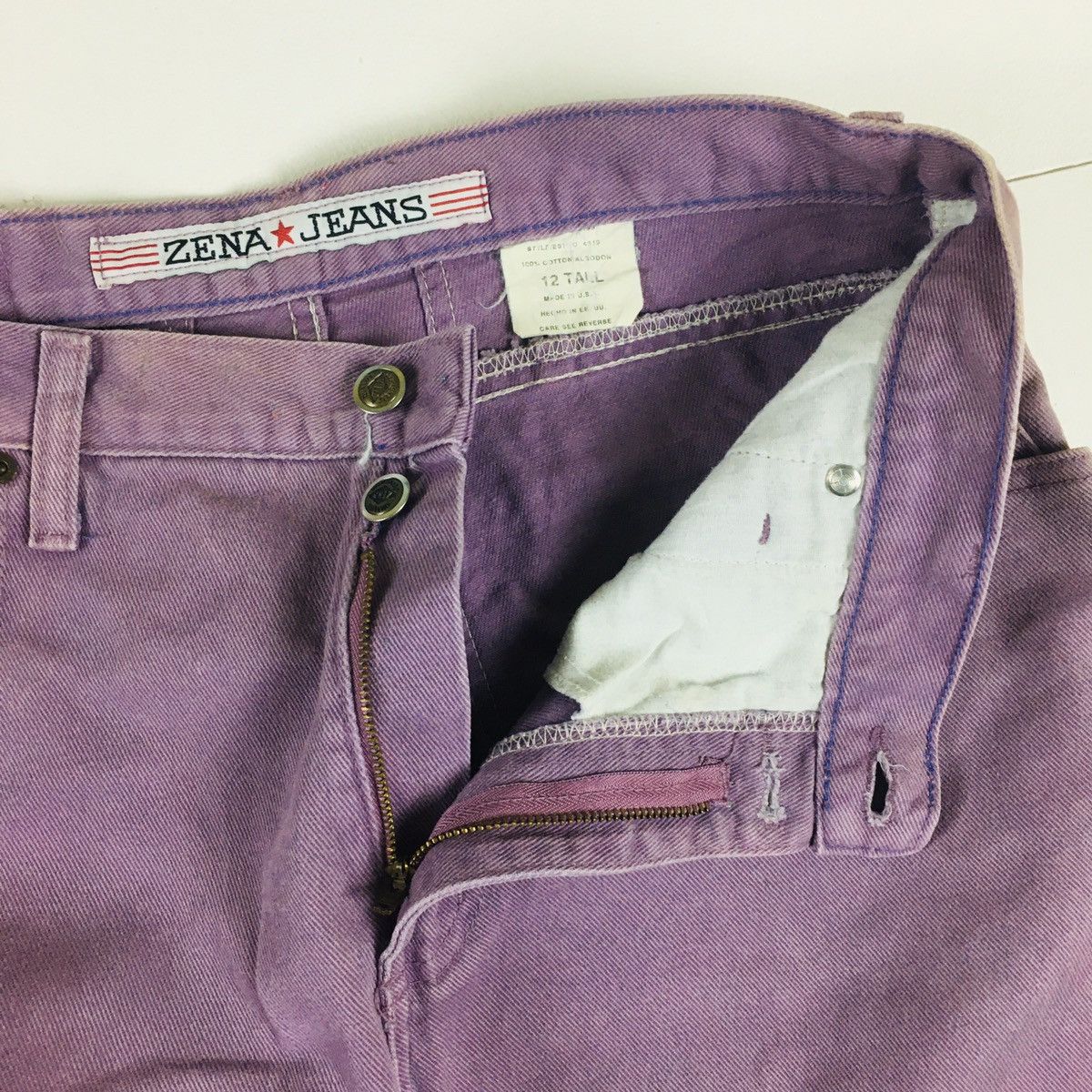 Designer Vintage Zena Jeans Tapered Jeans Made in USA Size US 31 - 6 Thumbnail