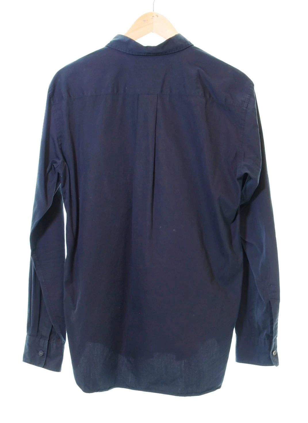 Comme des Garcons Shirt Long Sleeve Plain Button Up Cotton BLACK Size US S / EU 44-46 / 1 - 2 Thumbnail