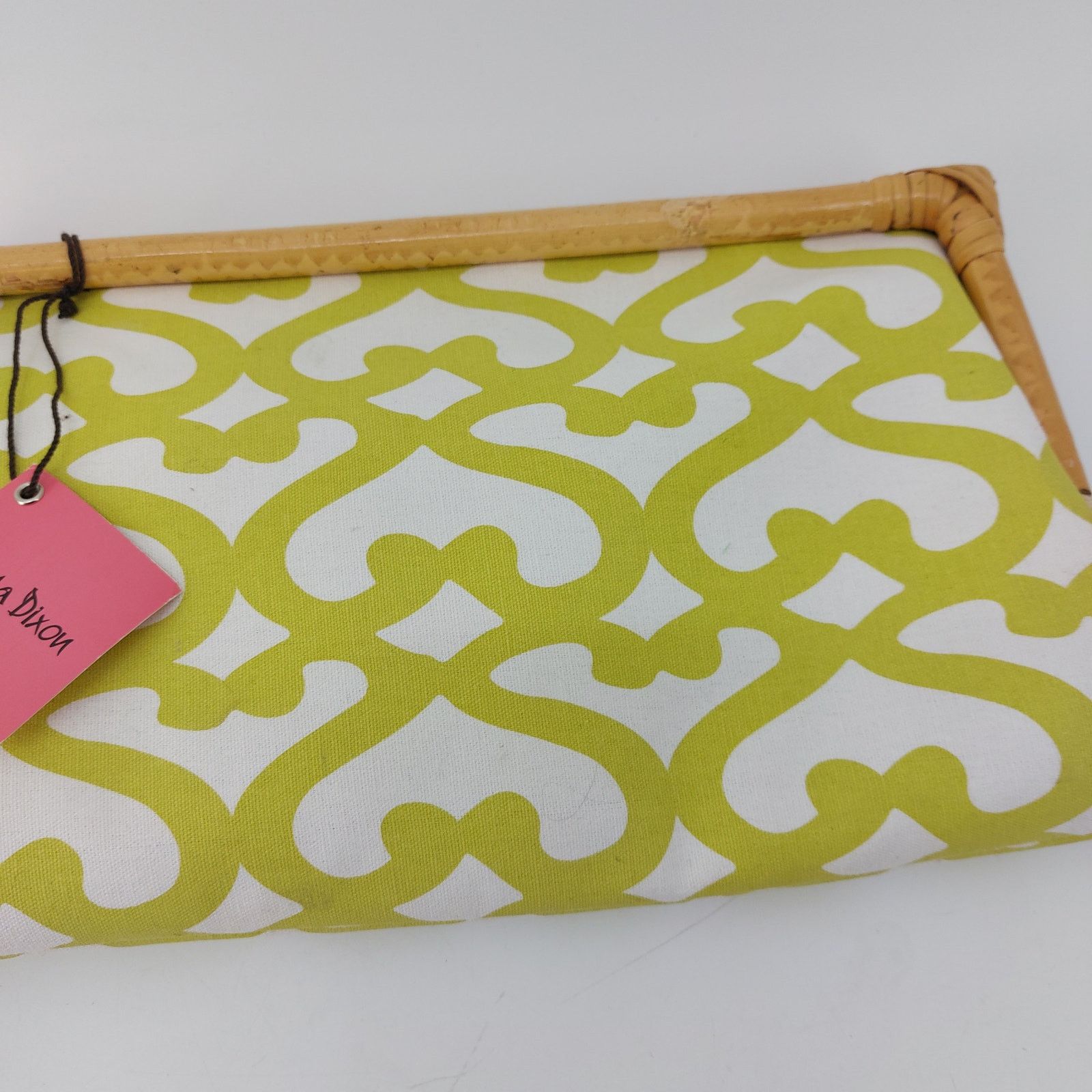 Other Donna Dixon Lime Green Clutch Bamboo Magnetic Bag Size ONE SIZE - 15 Thumbnail